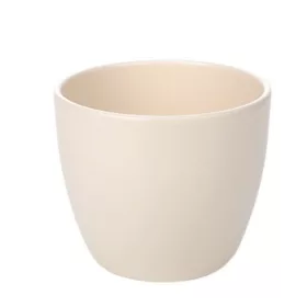 Base kerámia kaspó matt vajszín 10 cm