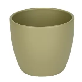 Base kerámia kaspó matt kheki 11cm