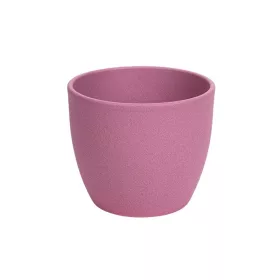 Base struktur kerámia kaspó matt rózsaszín  11cm