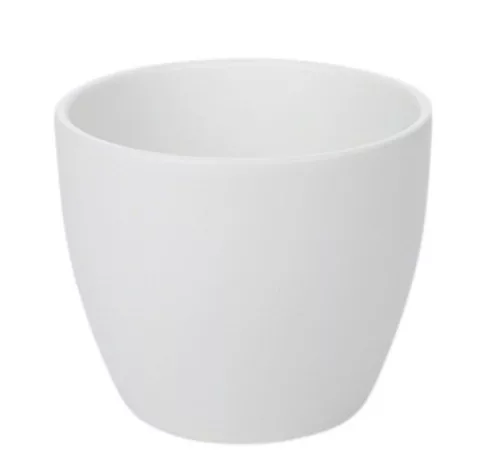 Kerámia kaspó matt vanilia 11cm