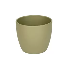 Base kerámia kaspó matt - kheki 15cm