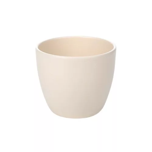 Base kerámia kaspó matt vajszín 15cm