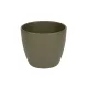 Base kerámia kaspó matt - olivazöld 15cm