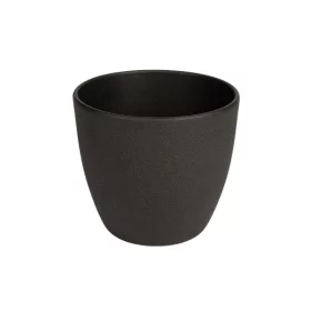 Base struktur kerámia kaspó matt sötétszürke 40cm