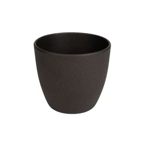 Base struktur kerámia kaspó matt sötétszürke 40cm