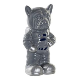 Persely kutya asztronauta szürke 11x11x20cm