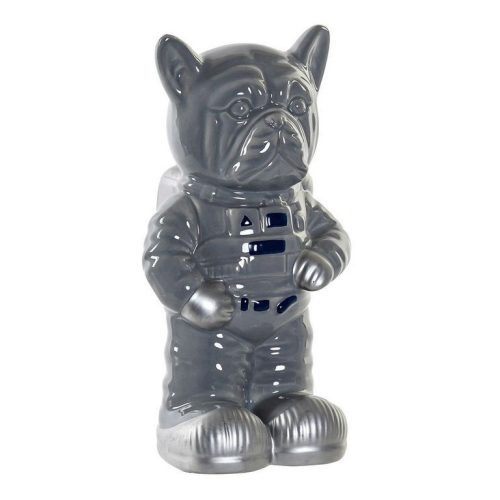 Persely kutya asztronauta szürke 11x11x20cm
