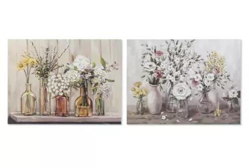 Vászonkép virágok vázában 76x3x101cm 2 féle/db