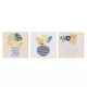 Vászonkép váza virágokkal 28x28cm 3 féle/db