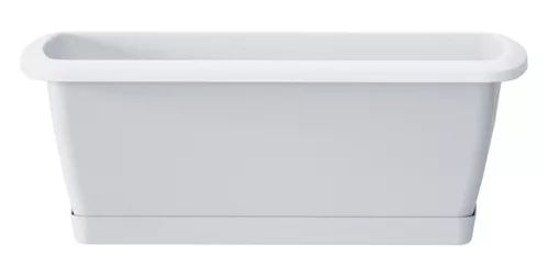 Balkonláda+ alátét 392x184x150mm Fehér RESPANA SET Prosperplast