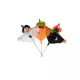 Pálcás halloween figura 3 féle 60cm textil-hungarocell/db