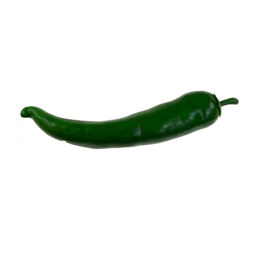 Mű zöld hegyes erős paprika 13cm 