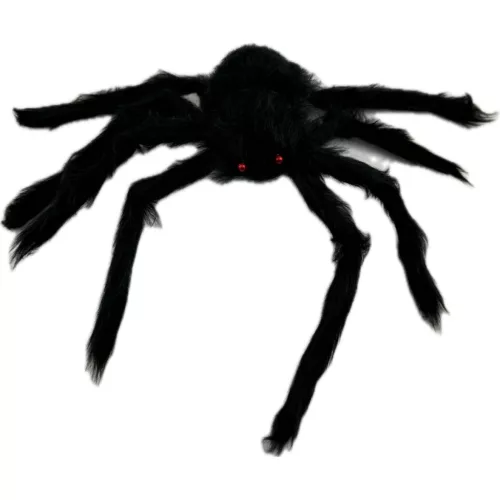 Halloween pók fekete 18cm 