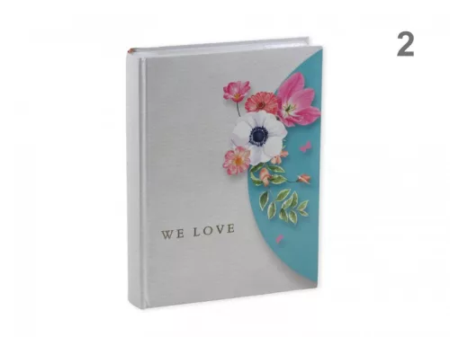 Fényképalbum könyvkötésű 200db 15x10cm-es képhez  We Love 2