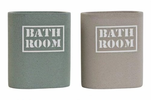 Fogmosó pohár, cement 8,9x5,8x10,6cm választható