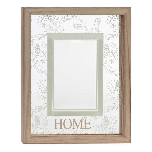 Fotókeret fa, üveg barna 10x15cm 23x1,7x28cm