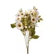 Százszorszép selyemvirág csokor, 5 ágú, 31cm magas - Fehér