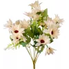 Selyemvirág csokor, 37cm magas - Ekrü