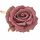 Rózsa selyemvirág fej, 9cm - Mályva 