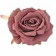 Rózsa selyemvirág fej, 9cm - Mályva 