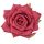 Rózsa selyemvirág fej, 9cm - Bordó 