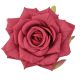 Rózsa selyemvirág fej, 9cm - Bordó 