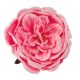 Angol rózsa selyemvirág fej, 10.5cm - Fehér / Rózsaszín 