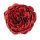 Angol rózsa selyemvirág fej, 10.5cm - Bordó 