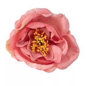 Peónia selyemvirág fej, 7cm - Púder rózsaszín 