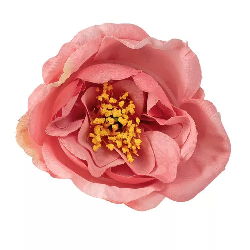 Peónia selyemvirág fej, 7cm - Púder rózsaszín 