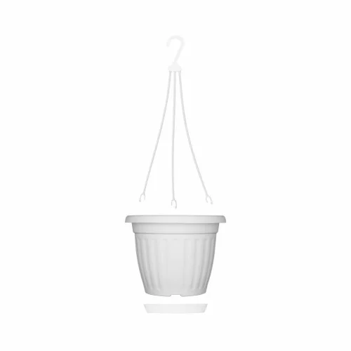 Kaspó akasztós 20cm 3L fehér 200x156mm