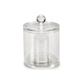 Kozmetikai tároló akril dupla kerek tetővel