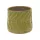 Loren Wave Cauldron kerámia kaspó kiwi zöld 8x7cm