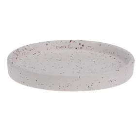 Gyertyatálca 10 cm fehér pöttyös