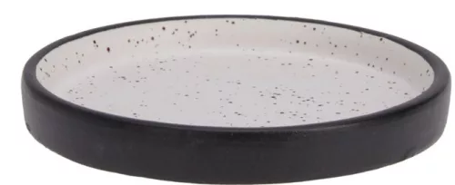 Gyertyatálca 10 cm fekete pöttyös