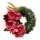 Sírcsokor rózsával és dísznövényekkel 28cm
