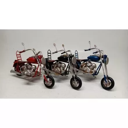 Motor  dekoráció fém 21x8x12  3 féle színben
