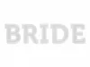 Vasalható felirat .- BRIDE fehér 24x6cm