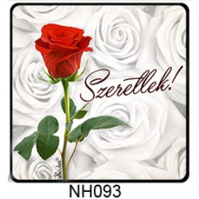   Hűtőmágnes  - Valentín napi ajándék- Rózsás szeretlek,