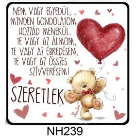 Hűtőmágnes  - Valentín napi ajándék- Nem vagy egyedül