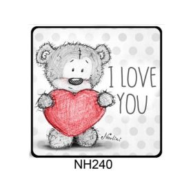 Hűtőmágnes  - Valentín napi ajándék- Szíves Nevlini