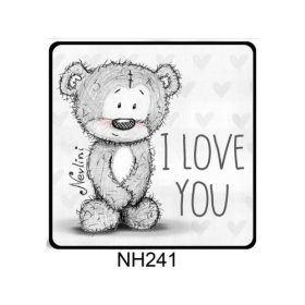   Hűtőmágnes  - Valentín napi ajándék-I love you  Nevlini