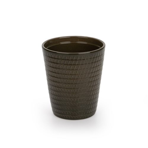 Abyss orchidea váza olivazöld 13,5x16 cm