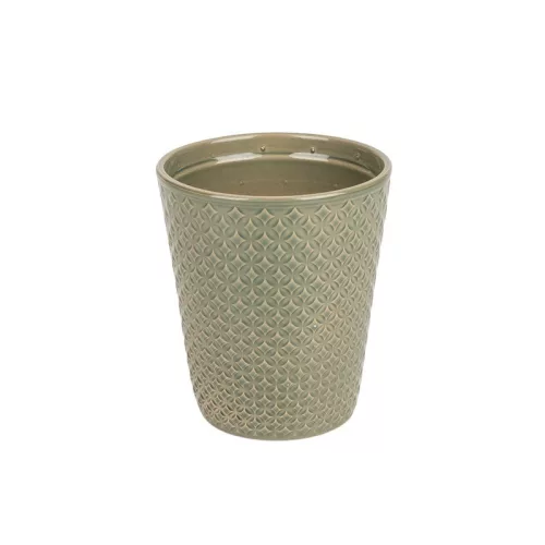 Oslo Star orchidea váza mohazöld 13,5x16cm