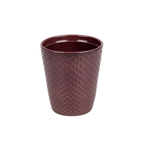 Oslo Star orchidea váza padlizsán 13,5x16cm