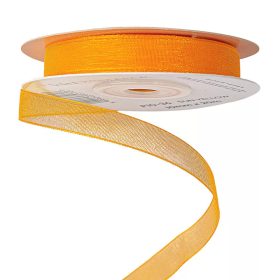 Organza szalag 10mm x 20m - Napsárga