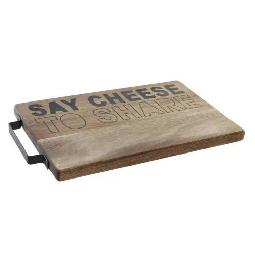 Vágódeszka akác fém 35,6x21x2cm