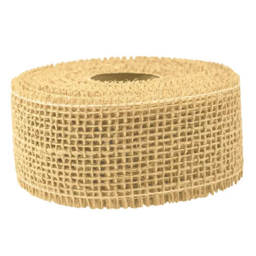 Juta szalag 5cm x 9 m  -Krém