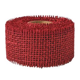Juta szalag 5cm x 9 m  - Bordó