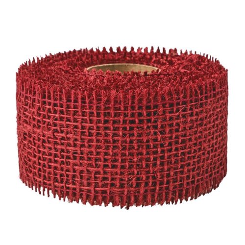 Juta szalag 5cm x 9 m  - Bordó